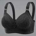 thumbnail image 5 of HOMBOM Full-Figure Womens Bras Unlined No Underwire Soft Cup Bras Wireless Gray Breathable Brassiere 44D, 5 of 5