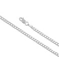 thumbnail image 2 of 10K White Gold Cuban Curb Chain Necklace for Men and Women â€“ Measures 2 mm x Thickness 24 Inches Length, 2 of 7