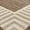 Brown & Cream, variant on 5x8 Water Resistant, Indoor Outdoor Rugs for Patios, Front Door Entry, Entryway, Deck, Porch, Balcony | Outside Area Rug for Patio | Black, Striped Border | Size: 5'3'' x 7'3''