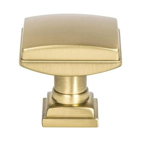 Berenson BE1276 1MDB 1.25 in. Tailored Traditional Knob, Modern Brushed Gold