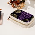 thumbnail image 7 of Grape Velvet Portable Jewelry Organizer with Removable Compartment - Necklace Holder and Gift Box, 7 of 7