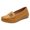 Yellow, variant on Mostsola Loafers for Women Comfort Slip on Walking Shoes Low Wedge Casual Dress Shoes Flats