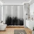 thumbnail image 3 of Misty Forest Shower Curtain Nature Foggy Pine Tree Woodland Landscape Farmhouse Wooden Board Cool Bathroom Bathtub Curtains Waterproof Fabric Shower Curtain for Bathroom 72"x72", 3 of 6