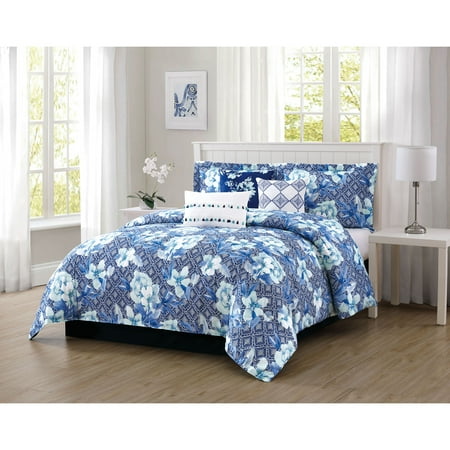 Ava 7 Piece Comforter Set King Walmart Com Walmart Com