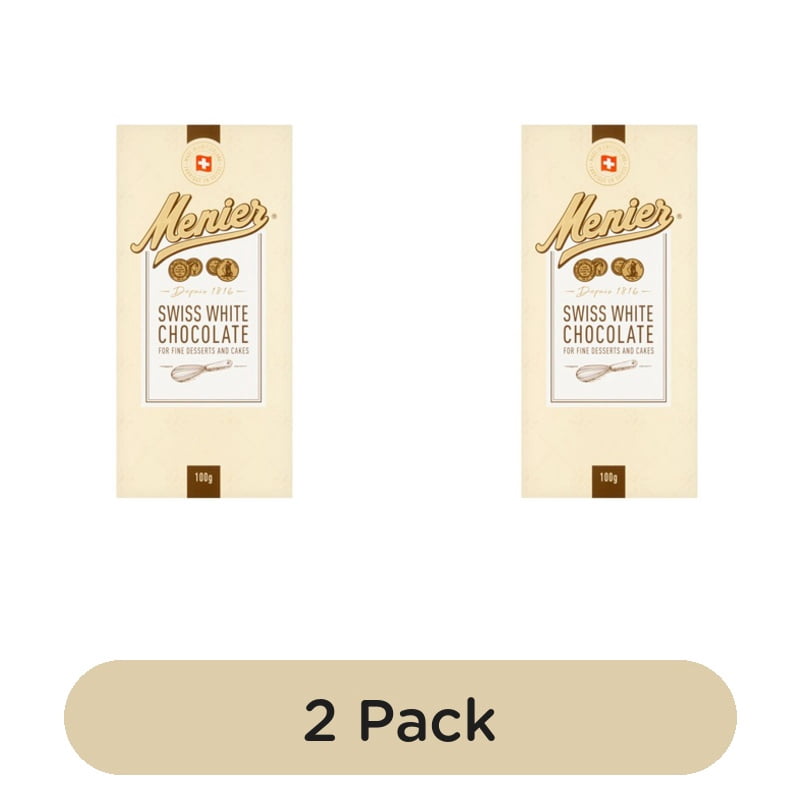 Menier White Chocolate 100g, British Import (Pack of 2)