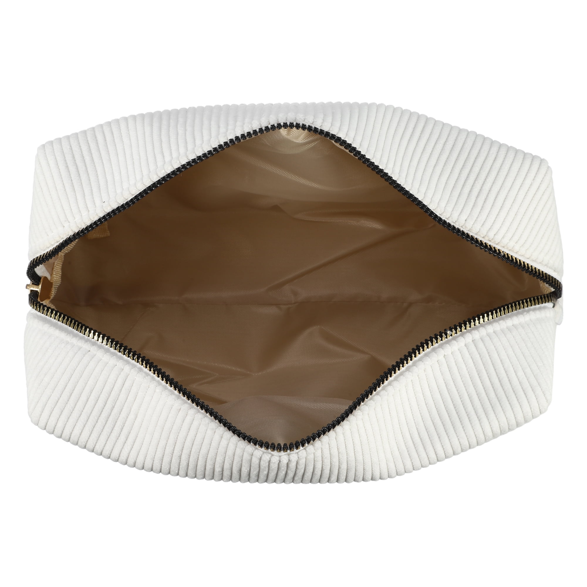 Unique Bargains 1 Pc Durable Solid Color Cosmetic Bag White