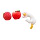 thumbnail image 4 of 3 piezas de adornos de frutas para el salpicadero del coche, adornos para consola central del automóvil, figuras de frutas de resina para sala Manzana de lichi, 4 of 8