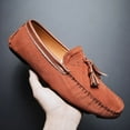 thumbnail image 4 of Men's Casual Loafers Slip On Leather Shoes Lightweight Driving Shoes Moccasins Classic Penny Loafer Flats Boat Shoes, 4 of 10