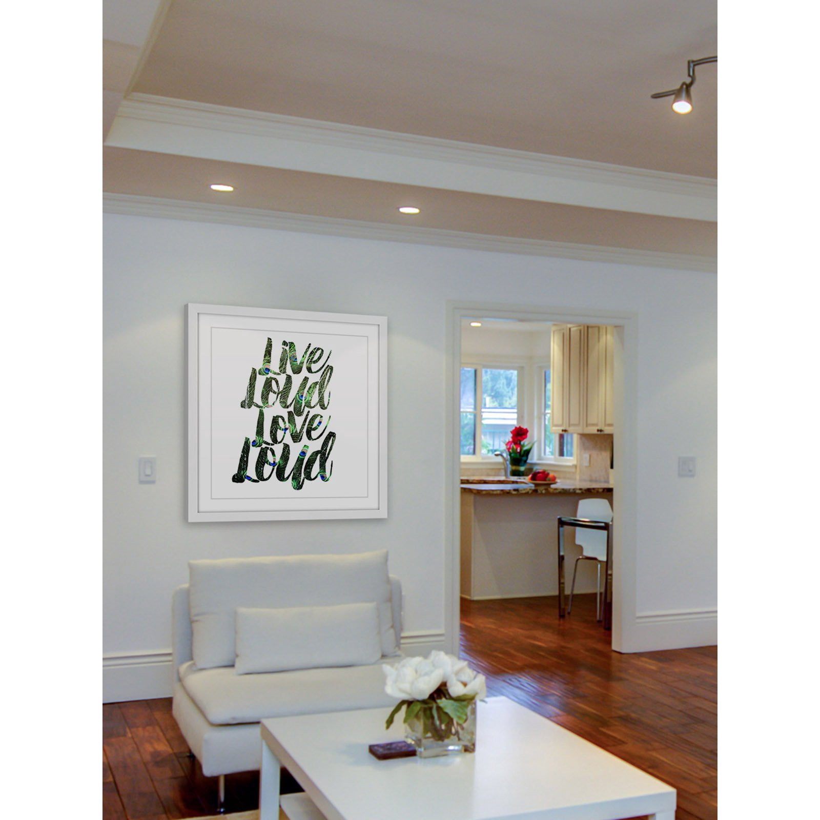 Marmont Hill "Live Loud, Love Loud" by Robin Delean Framed Painting Print