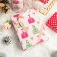 thumbnail image 2 of HOMERAL Reversible Baby Shower Wrapping Paper Roll - Mini Roll - Pink Angels & Red Polka Dot Gift Wrap For Girl Baby Shower, Birthday - 17 Inch x 33 Feet, 2 of 6