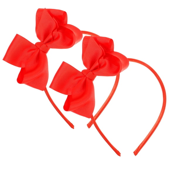 NIAIZEK 2Pcs Stylish Bow Headband Hair Fixing for Girls Daily Accessories