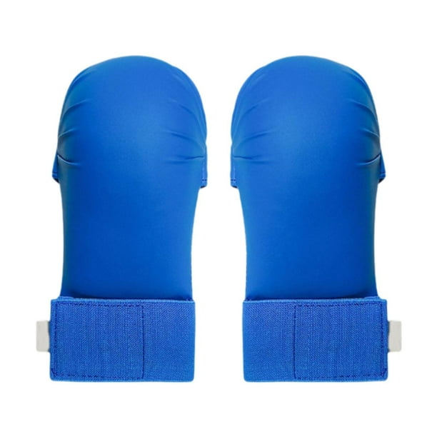 2 manoplas de entrenamiento de karate, equipo deportivo profesional, soporte de muñeca para kickboxing azul