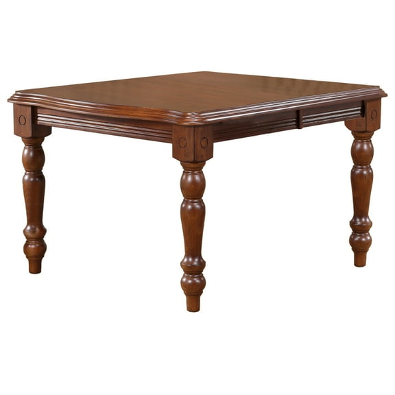 Andrews 72" Rectangle Butterfly Leaf Extendable Dining Table Chestnut Brown Wood