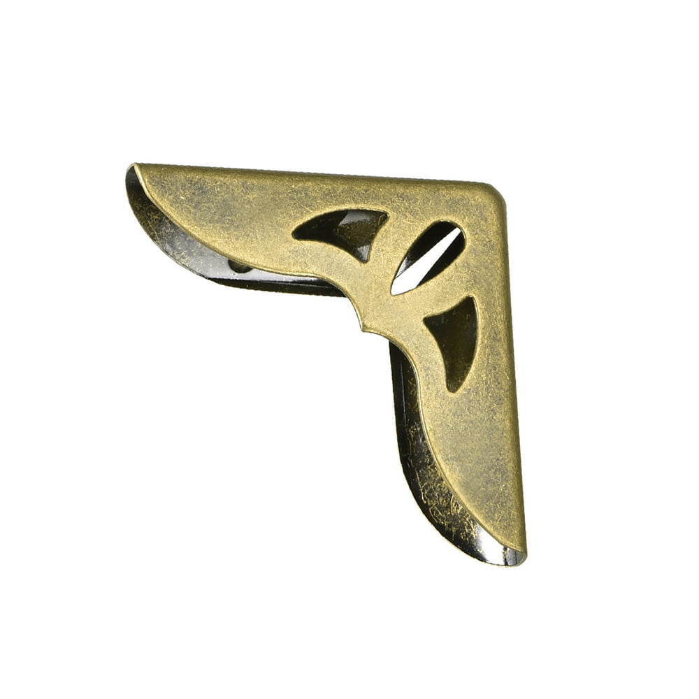 Metal Book Corner Protectors Edge Cover Guard 30 x 30 x 8.5mm Bronze