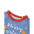 thumbnail image 5 of Family Matching Christmas Pajamas Baby Romper/Deer Letter Pattern Long Sleeve Tops and Pants Sleepwear Set, 5 of 10