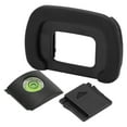 thumbnail image 4 of Camera Eye Cup Cold Shoe Cover Level Sets, Plastic + Rubber Camera Viewfinder Eye Cup And Cold Shoe Cover Set Wear Resistant  For K5II For K5IIS For K30, 4 of 8