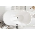 thumbnail image 4 of Elegant Kitchen & Bath BT30759GW-MBK 59 in. Bathtub, Glossy White with Matte Black Trim, 4 of 8