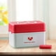 thumbnail image 3 of Organizador de medicamentos de emergencia familiar, contenedor portátil con asa para botiquín de primeros auxilios rojo, 3 of 8