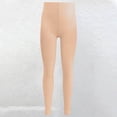 thumbnail image 2 of CPNG Girls Thin Cropped Leggings High Waisted Compression Pants Stretch Active Dance Yoga Tights for Kids Teen Workout Running(Khaki,1-2 Years), 2 of 7