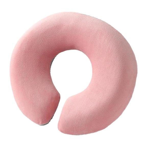 Serenable Face Down Pillow Massage Headrest Comfort Breathable Convenient Support Memory Foam Massage Pillow for Rest Travel Relaxation Pink