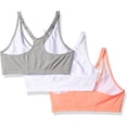 thumbnail image 2 of Fruit of the Loom Women's Shirred Front Racerback Sports Bra, Style-90011, 3-Pack, 2 of 2
