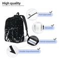 thumbnail image 3 of Disketp New York City1 print Canvas Backpack Lightweight Travel Daypack Student Rucksack Laptop Backpack-Medium, 3 of 5