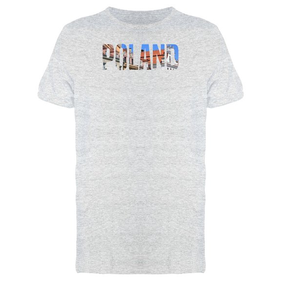 Poland Country Name With A Photo Tee Men's -Image by Shutterstock
