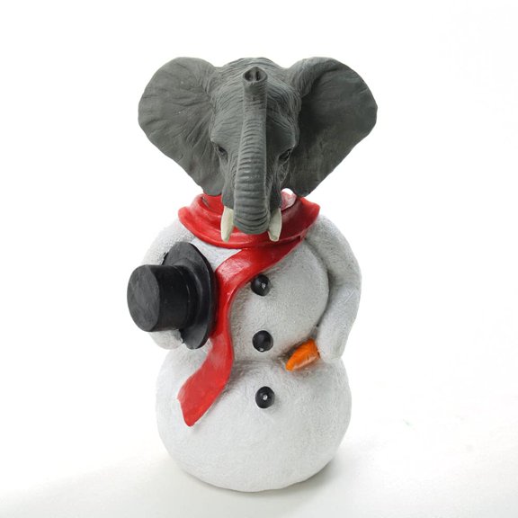 Elephant Jolly Holi Snowman Christmas Decoration Figurine Ornament