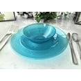 thumbnail image 6 of " OCCASIONS " 720 Pcs set (120 guest) Wedding Disposable Plastic Plate and Silverware Combo 10" + 7" + Gold Silverware (Double Fork) (Belize, Aqua), 6 of 7