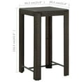 thumbnail image 4 of vidaXL 5 Piece Garden Bar Set with Cushions Poly Rattan Brown, 4 of 5