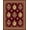 Gold, Pattern 3, variant on ODIKA 4'x6' Machine Washable Non-Slip Area Rug, Interlocking with Southwest Inspired Motifs High Traffic Rug, Red, 669796