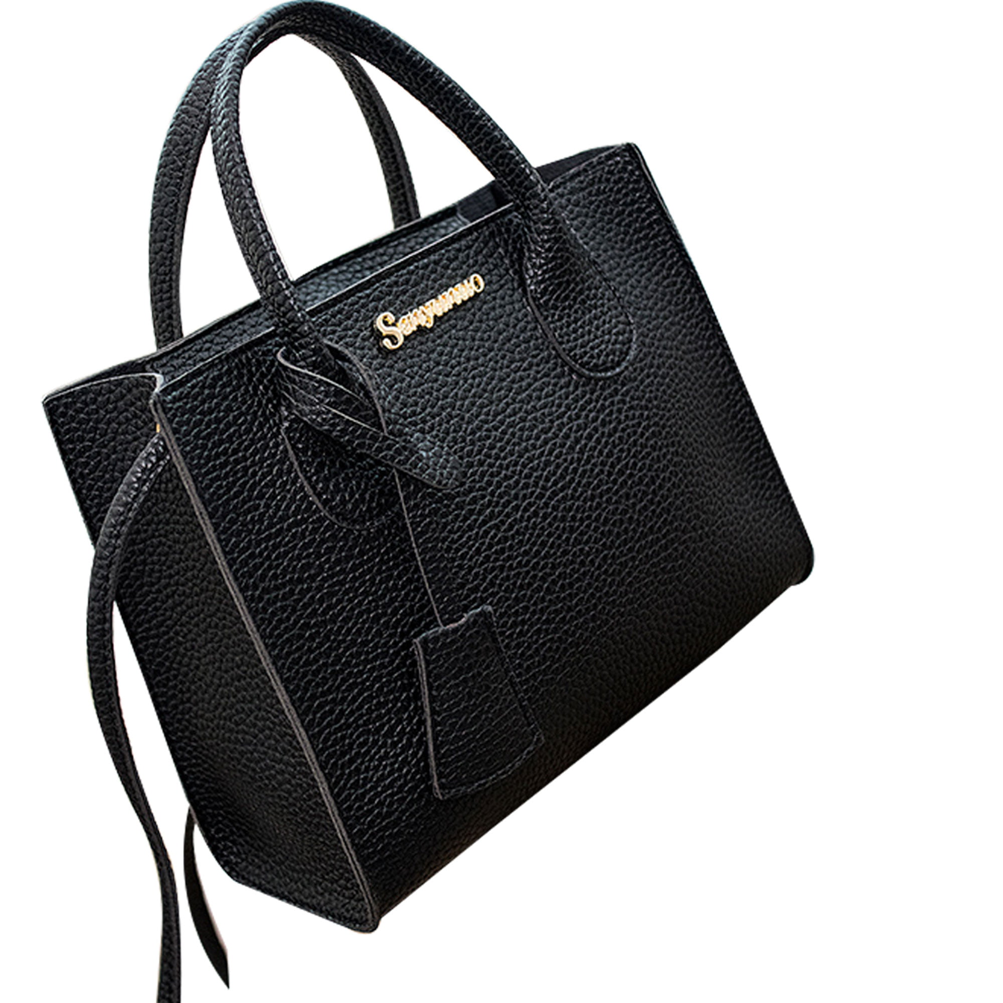 Details about   Women's Bucket Bag Luxury PU Leather Small Shoulder Messenger Lychee Handbag New