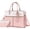 Pink, variant on Laptop Tote Bag for Women, 17 inch Waterproof PU Leather Work Bag