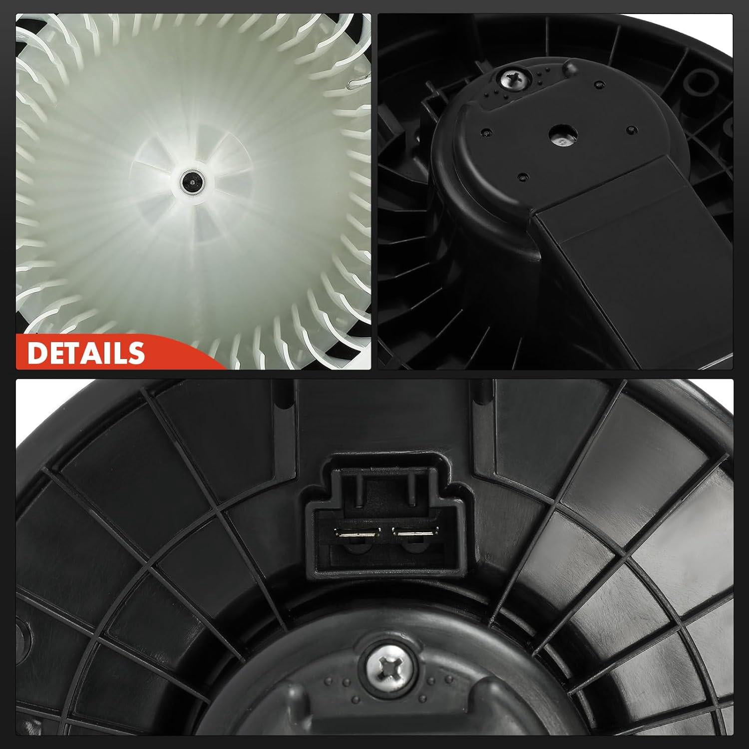 A-Premium Heater Blower Motor with Fan Cage Replacement for Chrysler Sebring Dodge Ram 1500 2500 3500 Ford Jeep Honda Acura Subaru Jaguar Lincoln Front Side Fits select: 2008-2012 HONDA ACCORD