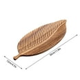 thumbnail image 3 of Wooden Serving Tray - Decorative Charcuterie Board with Leaf Design Cheese Fruit Platter for Kitchen Table Centerpieces Home Decor Wooden Trays, 3 of 6