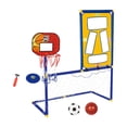 thumbnail image 3 of Portería de fútbol Colamx 3 en 1 con aro de baloncesto y estante para discos, 3 of 8