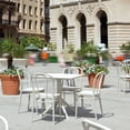thumbnail image 6 of Luxury Commercial Living 33.5" White Stackable Patio Armless Dining Chair, 6 of 8