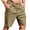 Khaki, variant on Men's Wrinkle-Free Hybrid Shorts - Quick-Dry Stretch Flat Front | Golf-to-Work Dress Chino Shorts