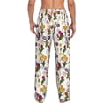 thumbnail image 3 of Xecao Tulips Flowers Men's Straight Lounge Pajama Pants: The Ultimate in Comfortable Sleepwear, 3 of 9