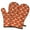 Pug Dog, variant on Cute Oven Mitts,Yellow Dog Paw Footprint Oven Mitt 2-Pack Set,Kitchen Gloves for Oven,Heat Resistant Oven Mitts 7.7"x12"