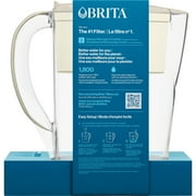 Brita Small 6 Cup Red Denali Water Filter Pitcher with 1 Brita Standard Filter