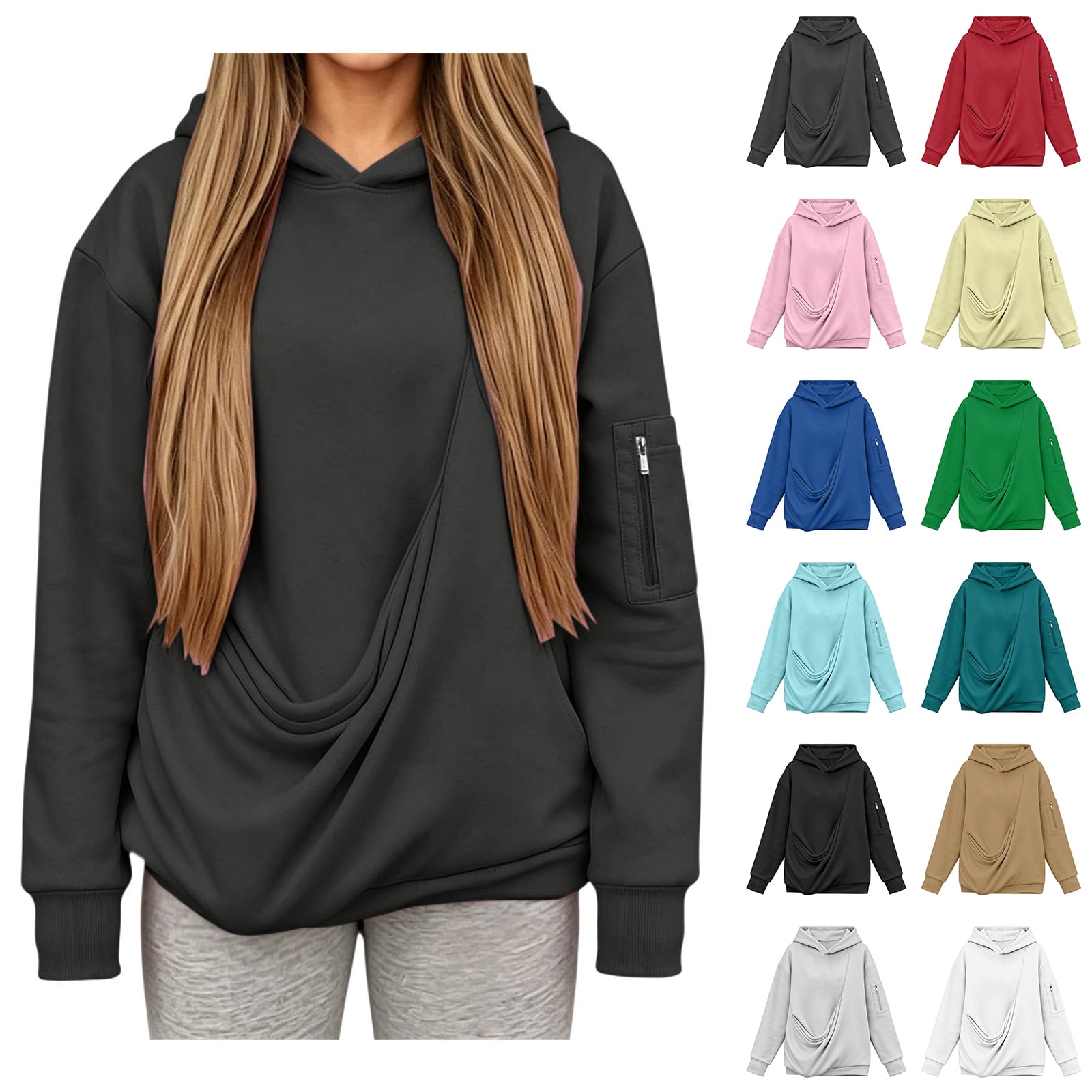 Women s Pet Pouch Hoodie Pet Carriers Pet Pocket Sweatshirt Casual Tops Sweatshirts Women Size S-3XL