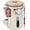 Cream-22 oz, variant on Coffee Canister With Window Airtight Stainless Steel Pantry Container Home Kitchen Food Storage Organizers For Ground Beans Espresso Rice Tea Sugar Cereal  Decor Bar Accessories Gifts 22oz Black