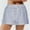 Blue, variant on Qulqfy Resort Wear Summer Shorts for Women Purple High Waisted Bermuda Lounge Comfy Casual Stretchy Baggy Shorts S