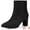 Black, variant on DARING DIVA Square Toe Dressy Boot Block Heels Ankle Boots Black 9