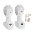 thumbnail image 4 of Tnarru 2 Pieces Curtain Rod Bracket Wall Mount Wood Decorative with Random Color Screw Accessory Ornament Multifunctional Heavy Duty White, 4 of 8