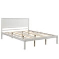 thumbnail image 5 of Tcbosik Platform Bed Frame With Headboard , Wood Slat Support , No Box Spring Needed ,Queen,White, 5 of 9