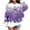 1#Purple, variant on Kiijoy Girls Christmas Hooded Sweatshirt Snowflake Graphic Hoodie Xmas Pullover Sweater