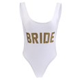 thumbnail image 4 of Mujer Novia Oro Letras Una Pieza Bikini de de - S, como se describe Salvador Traje de baño de las mujeres, 4 of 4