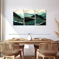thumbnail image 3 of Elephant Stock Mountain Landscape Abstract Wall Art - Horizontal Multi Panel Canvas - Living Room Wall Decor - Abstract Multi Panel - Gray And Blue Decor - 56" x 27", 3 of 8